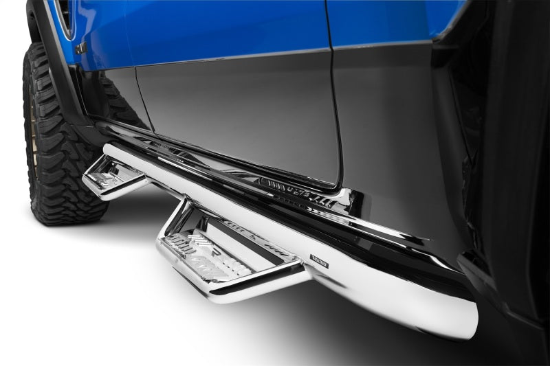 N-Fab Podium SS 19-20 Dodge RAM 1500 Crew Cab - Cab Length - Polished Stainless - 3in Side Steps N-Fab