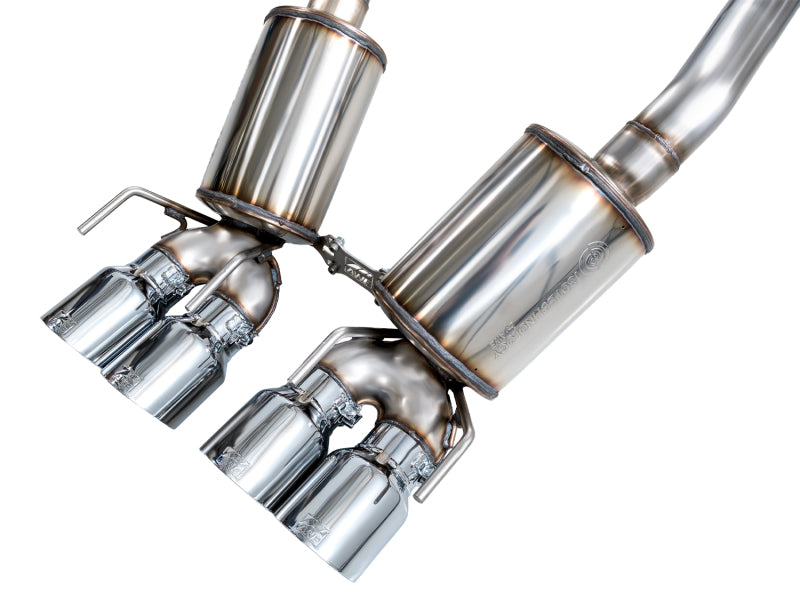 AWE Tuning C6 Chevrolet Corvette Z06/ZR1 Touring Edition Axle-Back Exhaust w/ Chrome Silver Tips Axle Back AWE Tuning
