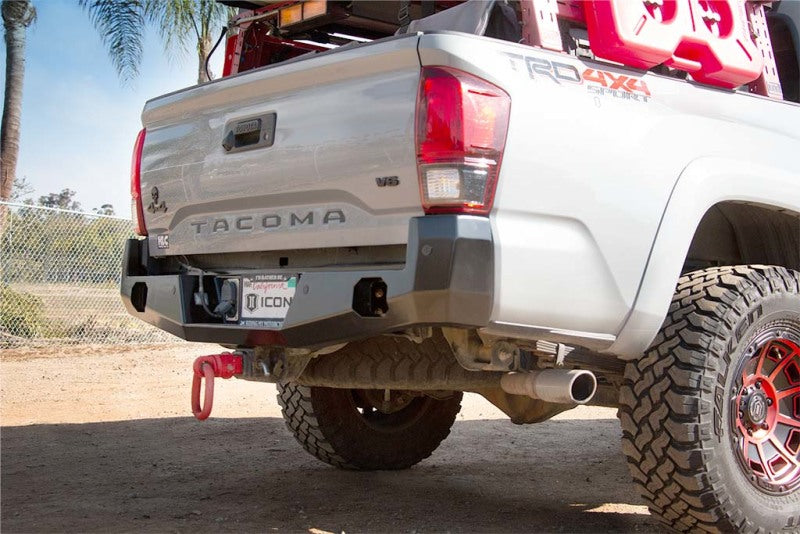 ICON 2016+ Toyota Tacoma Rear Impact Bumper Bumpers - Steel ICON