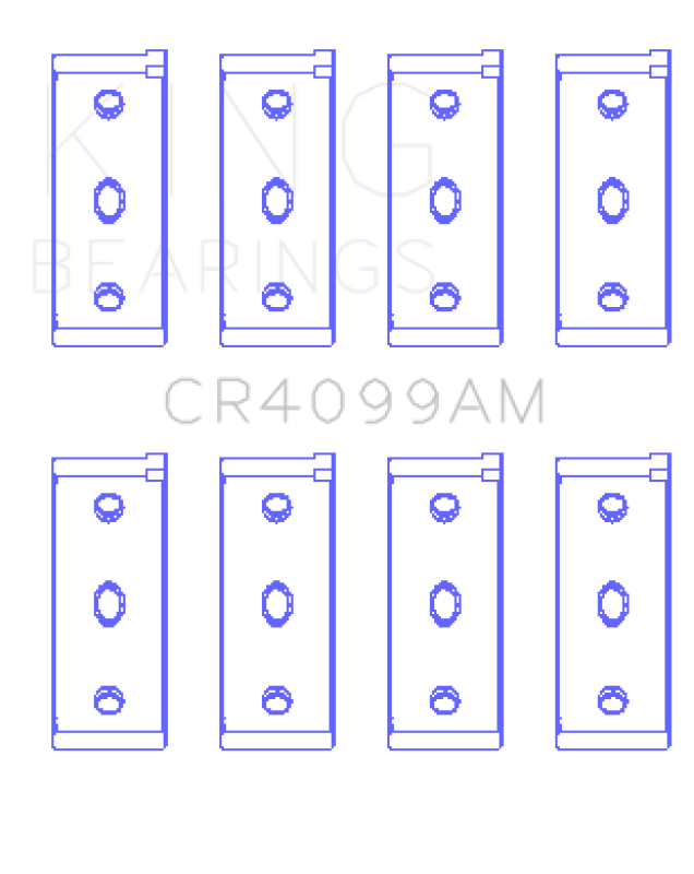 King Engine Bearings Fiat Tempra / 146 (Size 010) Rod Bearing Set Bearings King Engine Bearings