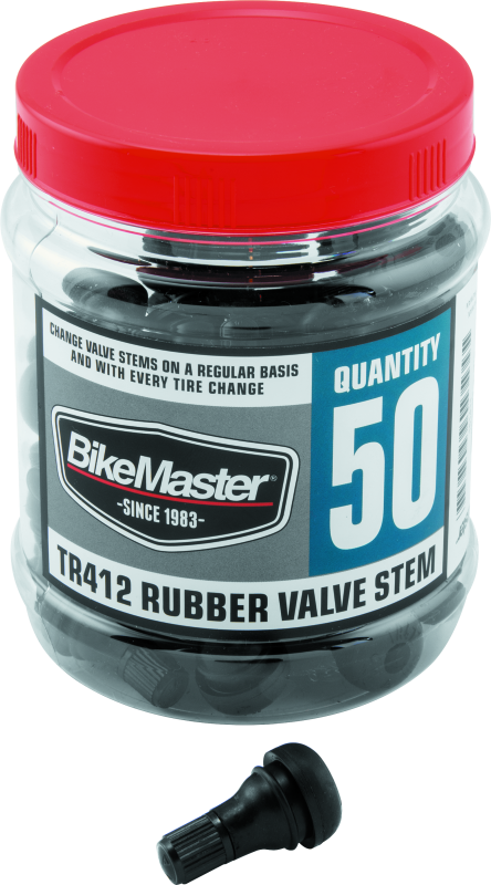BikeMaster Valve Stem TR412 Rubber Tub/51 Valve Stems BikeMaster
