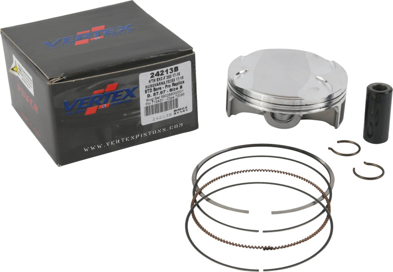 Vertex Pistons 17-19 350 EXC-F/17-19 FE 350 Forged Replica Piston Kit Piston Sets - Powersports Vertex Pistons