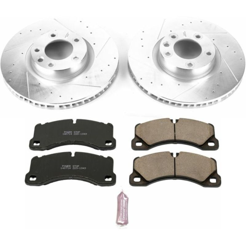 Power Stop 11-18 Porsche Cayenne Front Z23 Evolution Sport Brake Kit Brake Kits - Performance D&S PowerStop