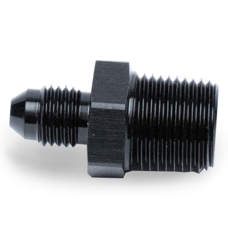 Snow Performance 3/8in NPT to 4AN Straight Water Fitting (Black) Fittings Snow Performance
