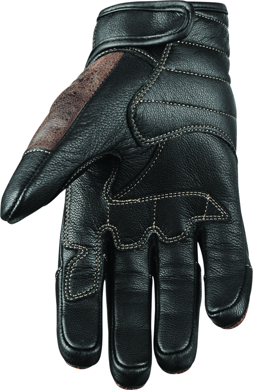 Speed and Strength Rust and Redemption Leather Gloves Brown - Small Gloves Speed and Strength