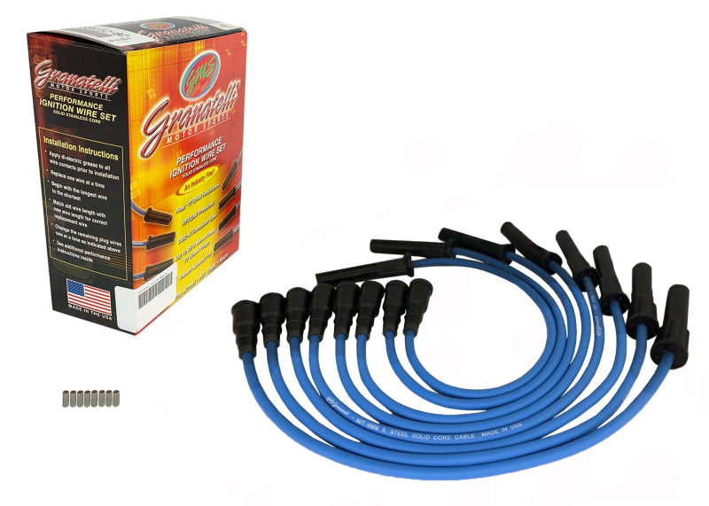 Granatelli 10-14 Ford 6.2L Blue Ignition Wires (Excl Coil Packs) Spark Plug Wire Sets Granatelli Motor Sports
