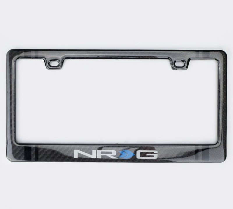 NRG Carbon License Plate Frame/ Fiber Poly Dip Finish Wet w/ NRG Logo Carbon Accessories NRG