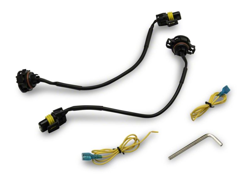 Raxiom 07-23 Jeep Wrangler JK & JL Axial Series Halo LED Fog Lights- Amber Headlights Raxiom