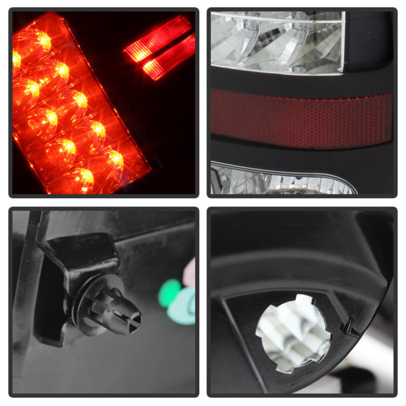 Spyder Dodge Ram 1500 13-14/Ram 2500 13-14 LED Tail Lights LED Model only - Blk ALT-YD-DRAM13-LED-BK Tail Lights SPYDER