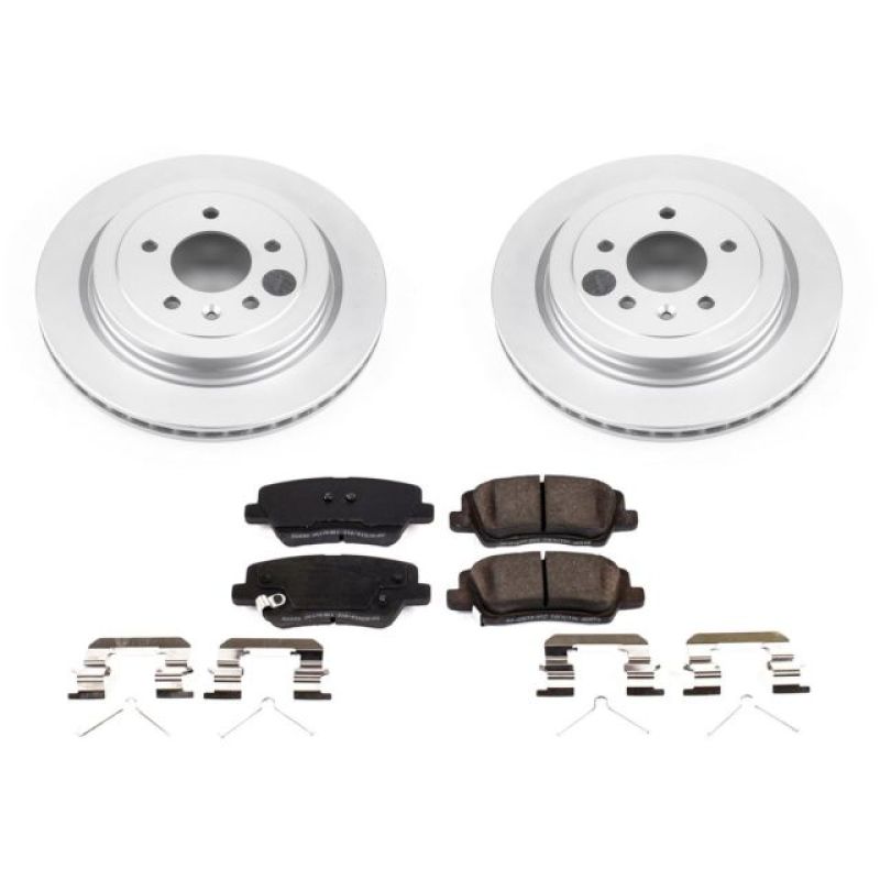 Power Stop 16-18 Cadillac ATS Rear Z17 Evolution Geomet Coated Brake Kit Brake Kits - Performance Blank PowerStop