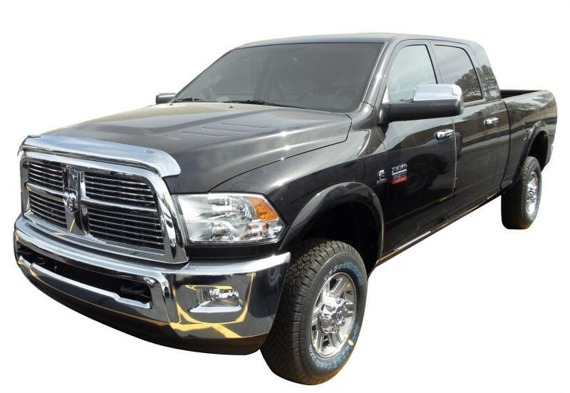 AVS 10-18 Dodge RAM 2500 High Profile Hood Shield - Chrome Hood Deflectors AVS