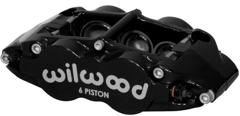 Wilwood Caliper-Forged Narrow Superlite 6R-L/H - Aluminum 1.75/1.25in/1.25in Pistons - 1.10in Rotor Brake Calipers - Perf Wilwood