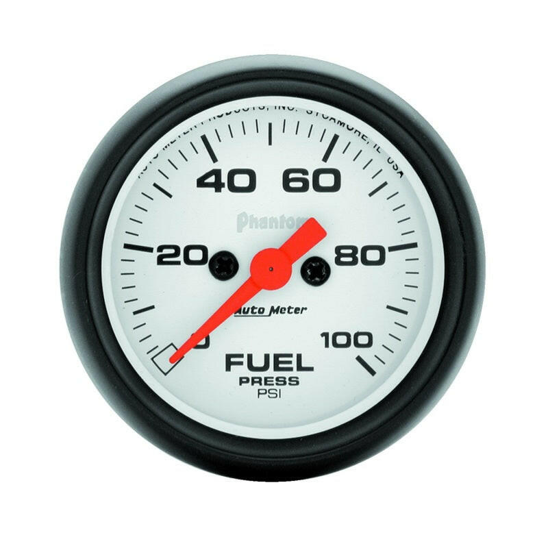Autometer Phantom 52mm 0-100 PSI Fuel Pressure Gauge Gauges AutoMeter