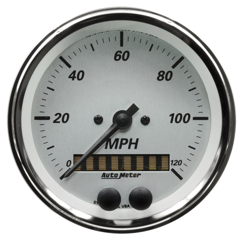AutoMeter American Platinum Series 0-120MPH 3-3/8in. GPS Speedometer Gauge Gauges AutoMeter