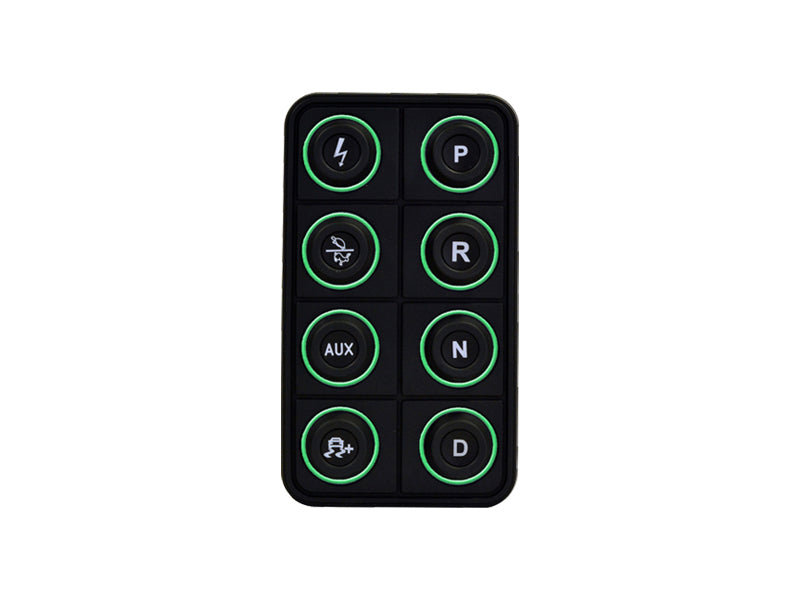 AEM EV 8 Button Keypad CAN Based Programmable Backlighting Programmer Accessories AEM