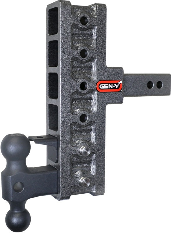 Gen-Y Mega Duty 2in Shank 7.5in Offset Drop 10K Hitch w/GH-031 Dual-Ball/GH-032 Pintle Lock Hitch Receivers GEN-Y Hitch
