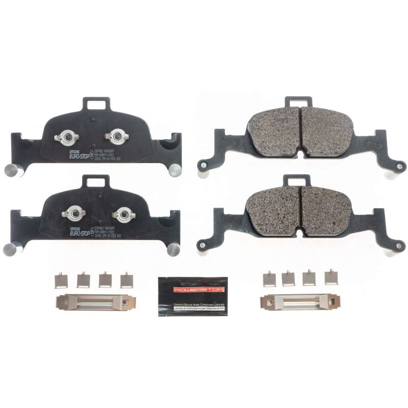 Power Stop 2018 Audi Q5 Euro-Stop ECE-R90 Front Brake Pads Brake Pads - OE PowerStop