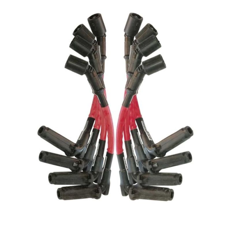Moroso 11in Long Sleeved Coil On Plug Ultra Spark Plug Wire Set - Red Spark Plug Wire Sets Moroso