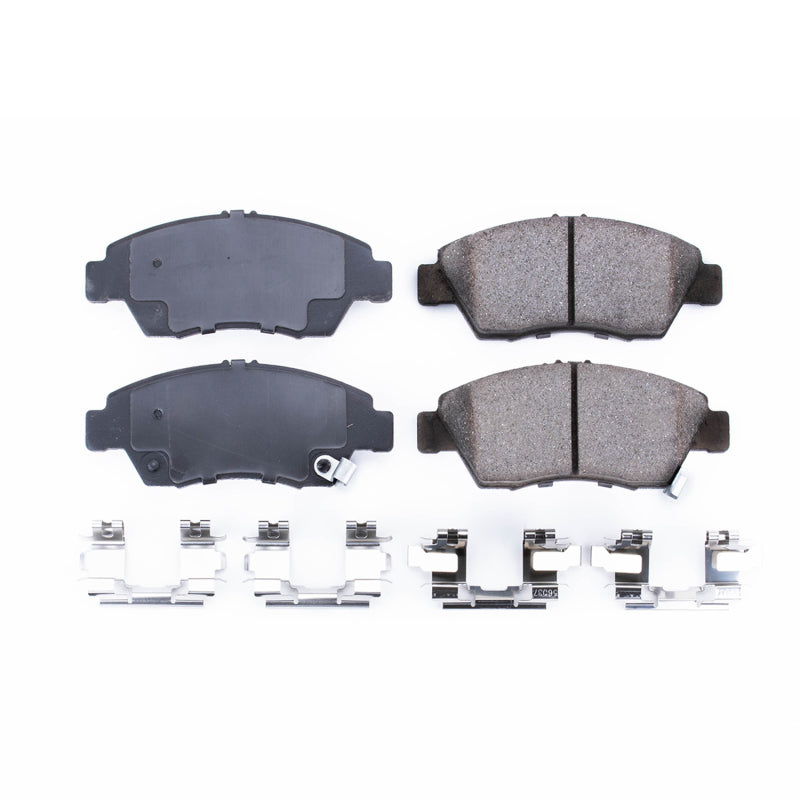 Power Stop 02-06 Acura RSX Front Z17 Evolution Ceramic Brake Pads w/Hardware Brake Pads - OE PowerStop