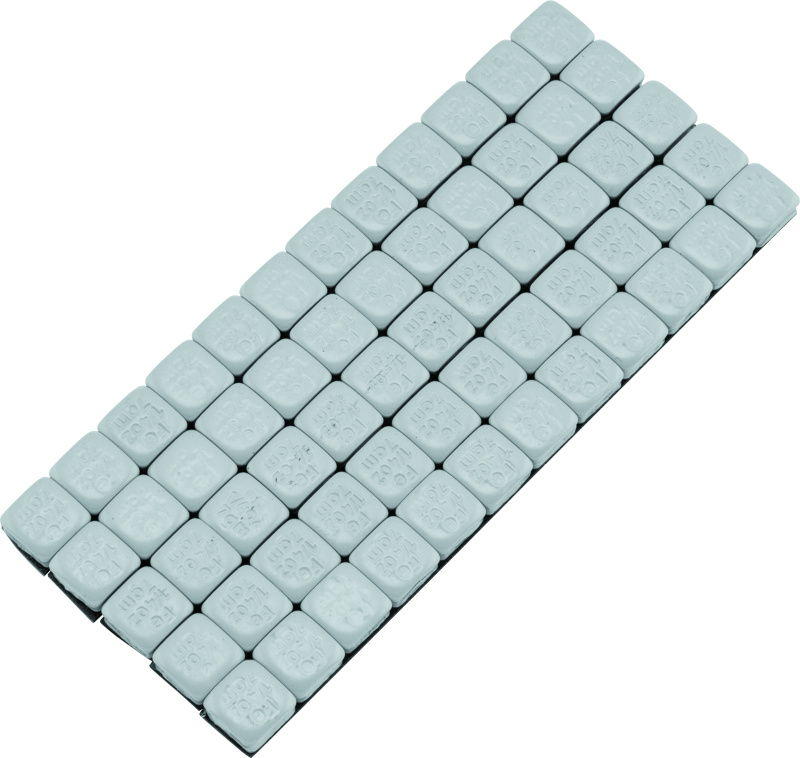 BikeMaster Square Wheel Weights Adhesive 1/4oz Silver Wheel Accessories BikeMaster