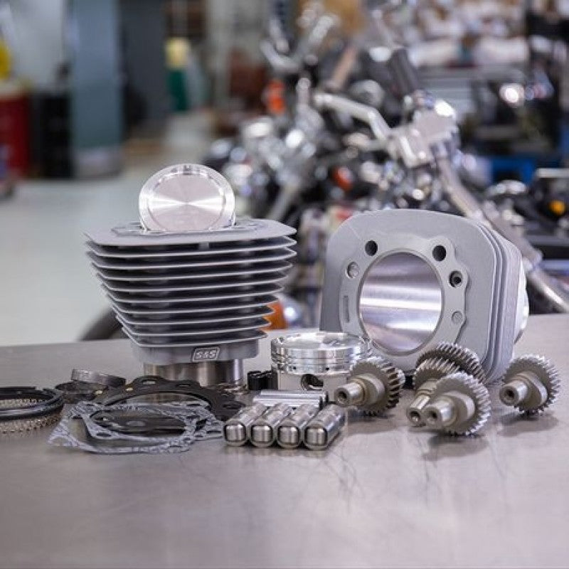S&S Cycle 00-21 Sportster Models 883cc to 1200cc Hooligan Kit - Silver Piston Sets - Powersports S&S Cycle