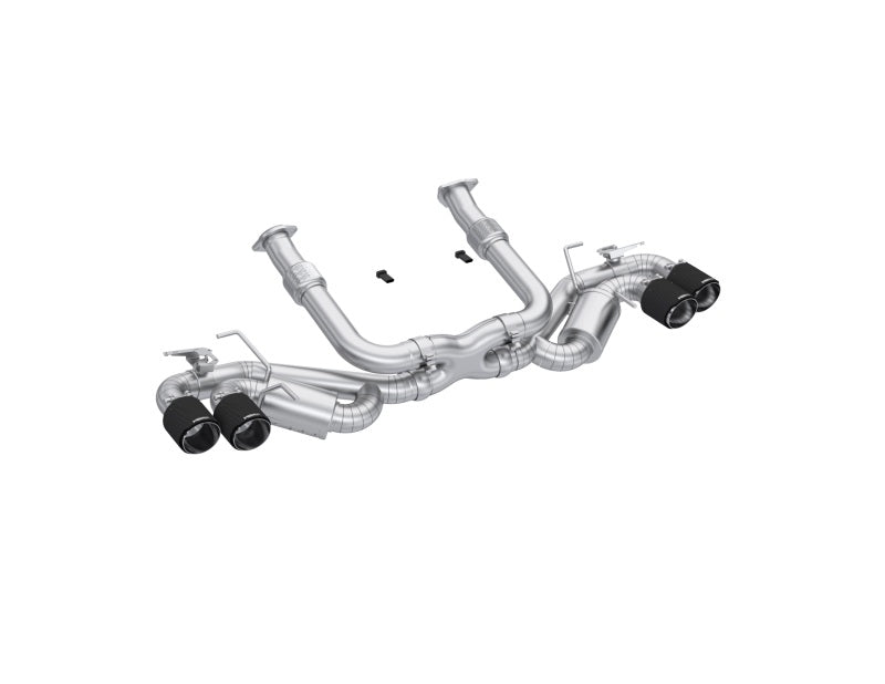 MBRP 20-24 Chevrolet Corvette C8 3in Active Cat Back Quad Split Rear Exit Exhaust w/ AFM Sims Catback MBRP