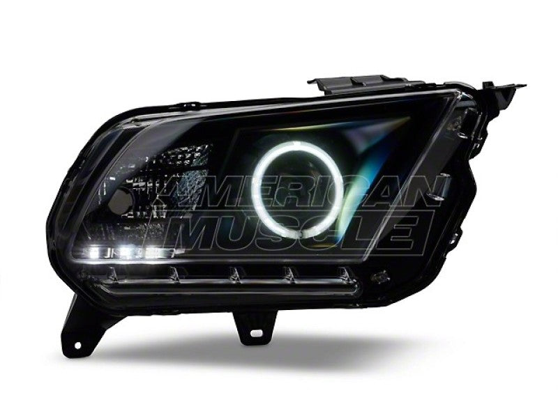 Raxiom 10-12 Ford Mustang w/ Headlights CCFL Halo Projector Headlights- Black Housing (Clear Lens) Headlights Raxiom