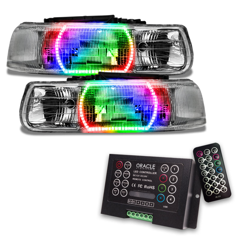 Oracle 00-06 Chevy Tahoe/GMC Yukon SMD HL - ColorSHIFT w/ 2.0 Controller Headlights ORACLE Lighting