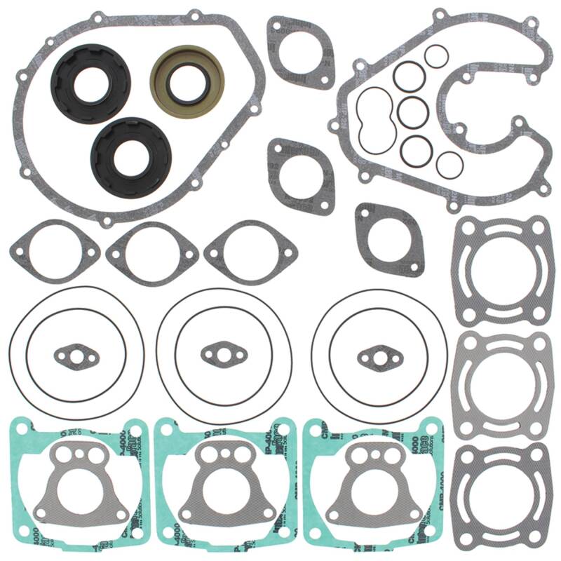 Vertex Gaskets 01-04 Polaris Genesis I Complete Gasket Kit w/ Oil Seals Engine Hardware Vertex Pistons