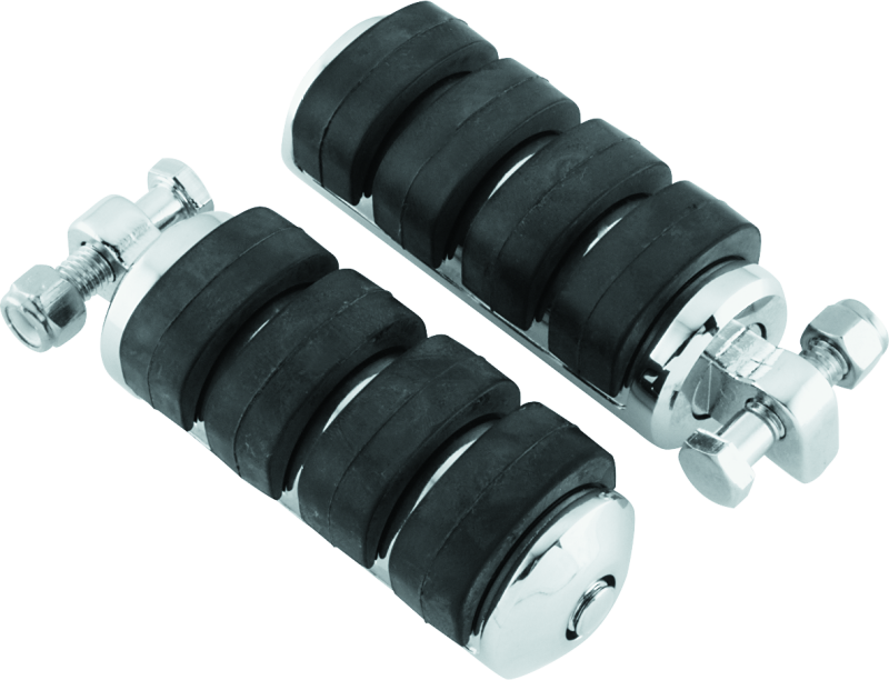 Kuryakyn ISO Peg Large With Male Adapter Chrome (Pair) Footpegs Kuryakyn