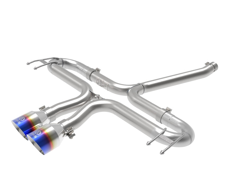 aFe Takeda 2-1/2in 304 SS Axle-Back Exhaust w/Blue Flame Tips 17-20 Honda Civic Sport L4-1.5L (t) Axle Back aFe