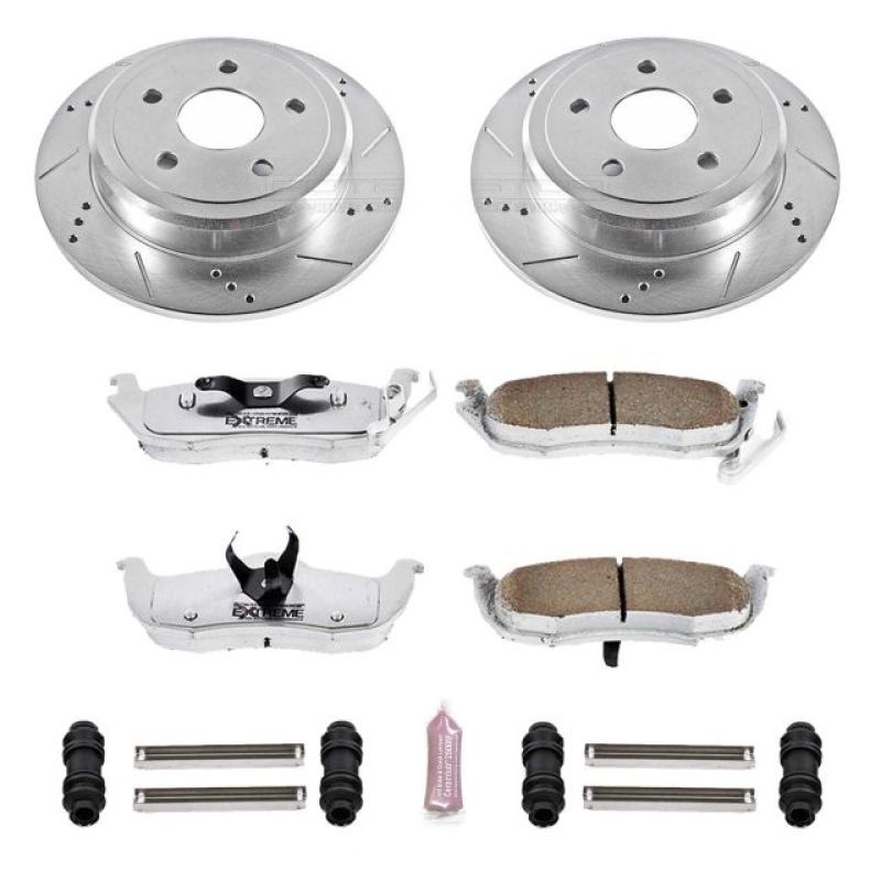 Power Stop 06-10 Jeep Commander Rear Z26 Street Warrior Brake Kit Brake Kits - Performance D&S PowerStop
