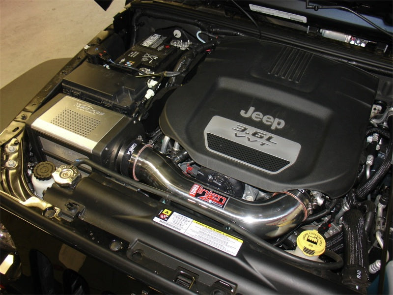 Injen 12-13 Jeep Wrangler JK 3.6L V6 Polished Short Ram Intake w/ Power Flow Box Cold Air Intakes Injen