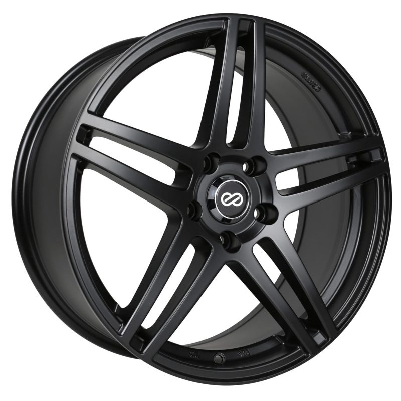 Enkei RSF5 16x7 45mm Offset 5x100 Bolt Pattern 72.6mm Bore Dia Matte Black Wheel Wheels - Cast Enkei
