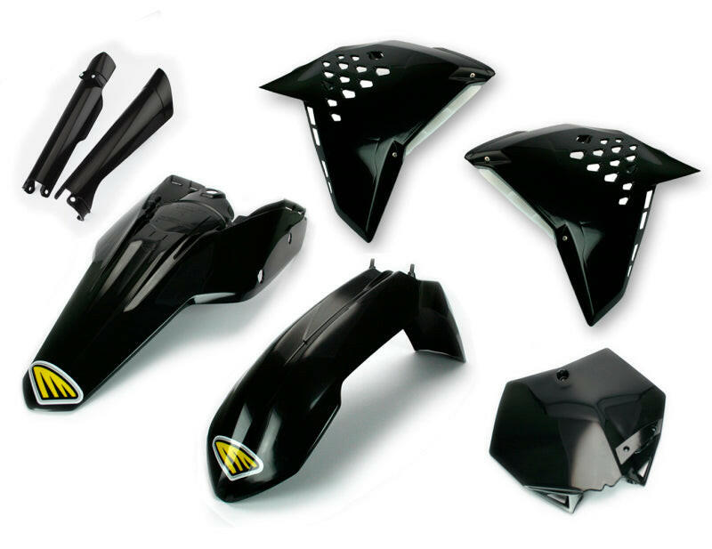 Cycra 07-11 KTM 125-505 SX/XC/SX-F/XC-F/XC-W/XCF-W/EXC-F Powerflow Body Kit - Black Plastics Cycra