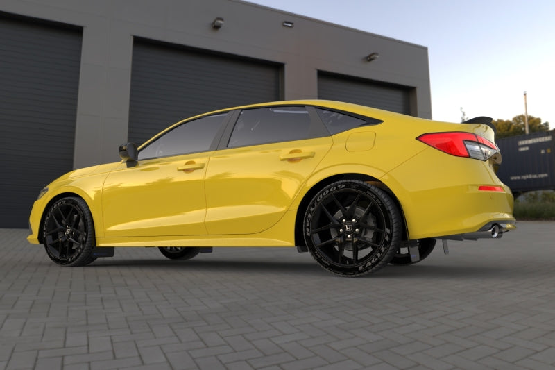 Rally Armor 22-25 Honda Civic/Civic Si/Sport Black UR Mud Flap w/White Logo Mud Flaps Rally Armor