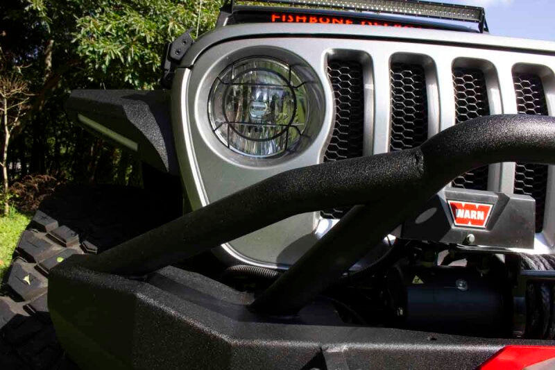 Fishbone Offroad 2018+ Jeep Wrangler JL Mid-Width Winch Front Bumper Bumpers - Steel Fishbone Offroad
