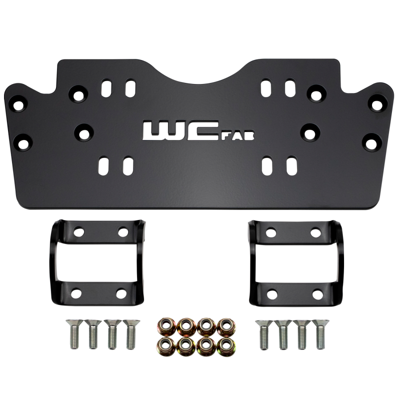 Wehrli 2019+ Honda Talon X/R Winch Mount Plate Kit - WCFab Front Bumper Winch Mounts Wehrli