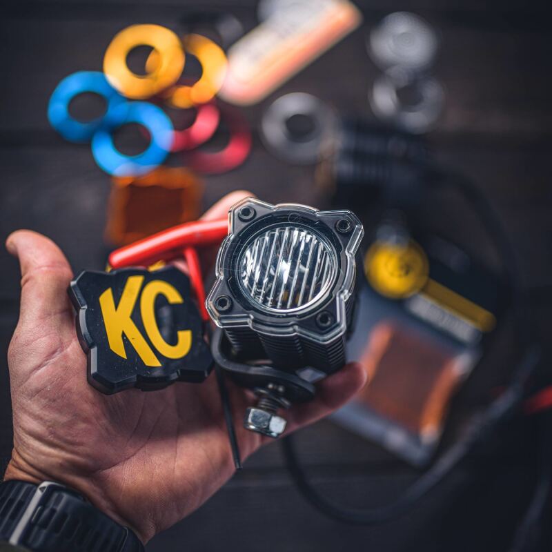 KC HiLiTES FLEX ERA 1 Single Light Shield ONLY (Clear) Light Accessories and Wiring KC HiLiTES