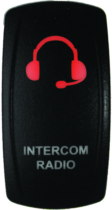 DragonFire Racing Lighted Switch Int/Rad On/Off Red Led Relays DragonFire Racing