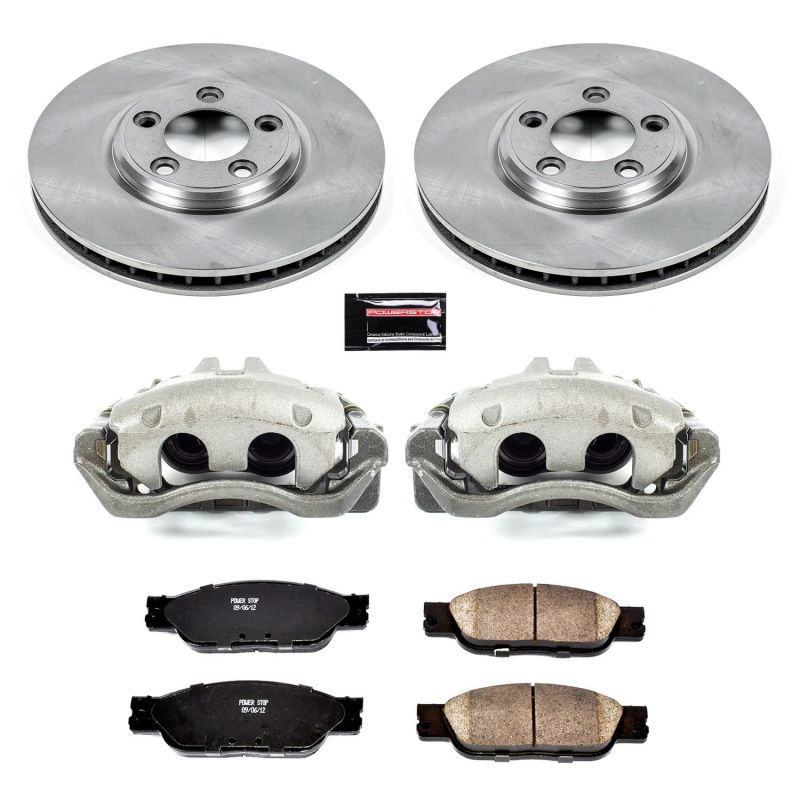 Power Stop 03-04 Jaguar S-Type Front Autospecialty Brake Kit w/Calipers Brake Kits - OE PowerStop