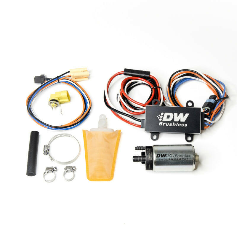 DeatschWerks 94-98 Nissan 240SX 440lph In-Tank Brushless Fuel Pump w/9-0913 Instl kit/C102 Contrllr Fuel Pumps DeatschWerks