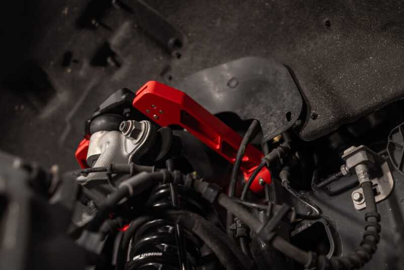 UMI Performance 15-25 Ford F-150 Adjustable Upper A-Arm Kit - Red Control Arms UMI Performance