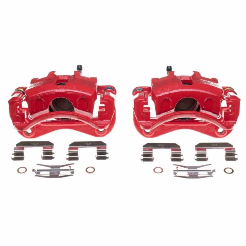 Power Stop 03-05 Hyundai Elantra Front Red Calipers - Pair Brake Calipers - Perf PowerStop