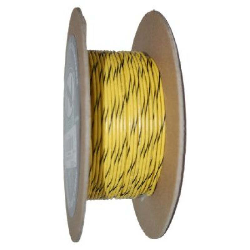 NAMZ OEM Color Primary Wire 100ft. Spool 18g - Yellow/Black Stripe Wire Loom NAMZ
