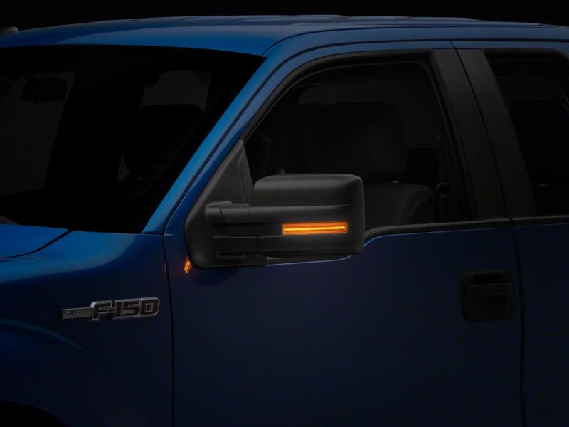 Raxiom 09-14 Ford F-150 Axial Series LED Sequential Mirror Mounted Turn Signals- Smoked Side Mirrors Raxiom