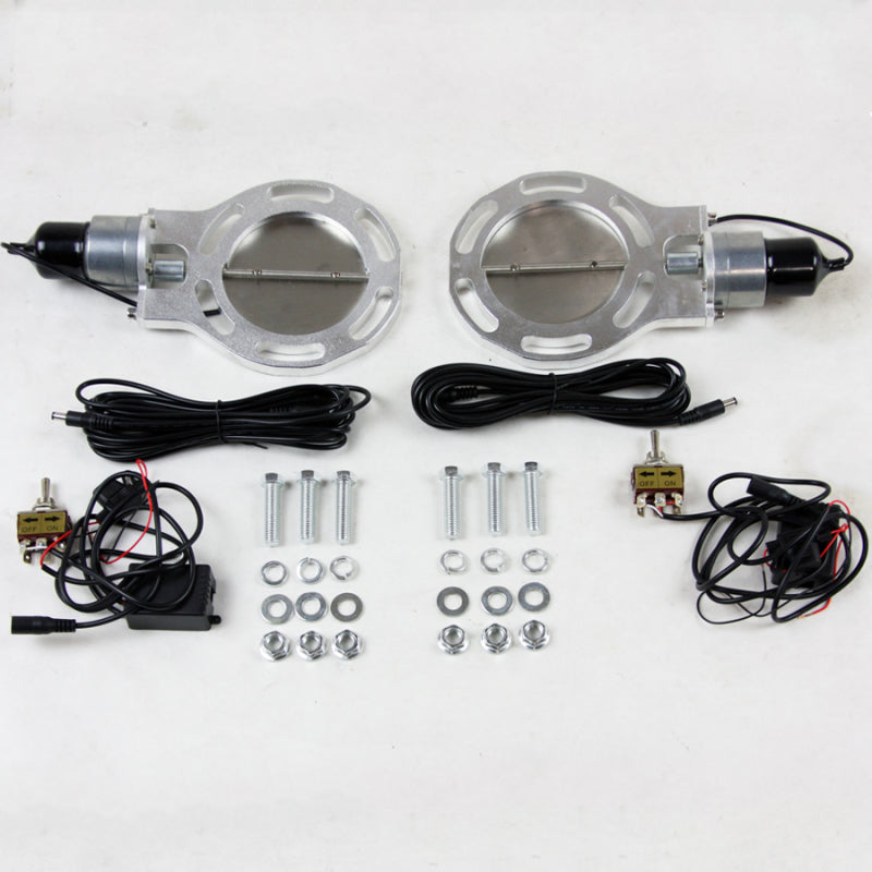 Granatelli 4.0in Dual Electronic Exhaust Cutout (Cutout Only) Exhaust Cutouts Granatelli Motor Sports