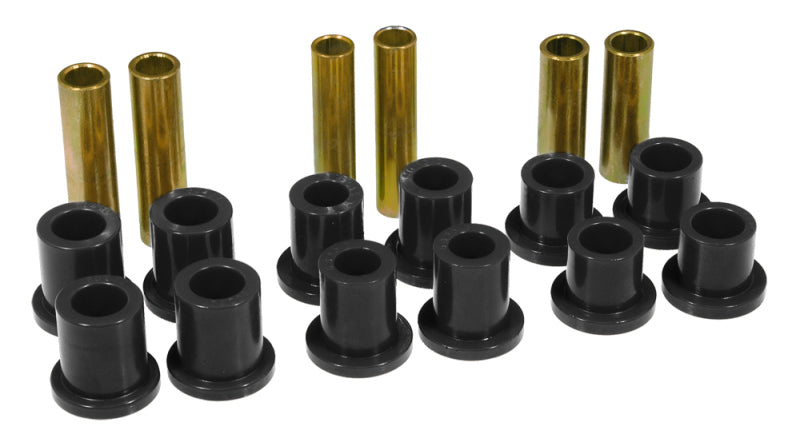 Prothane 73-79 Ford F350 2wd Rear Leaf Spring Bushings - Black Bushing Kits Prothane