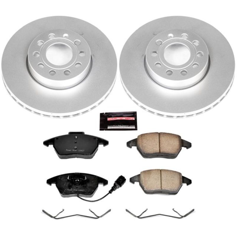 Power Stop 10-12 Audi A3 Front Z23 Evolution Sport Coated Brake Kit Brake Kits - Performance D&S PowerStop