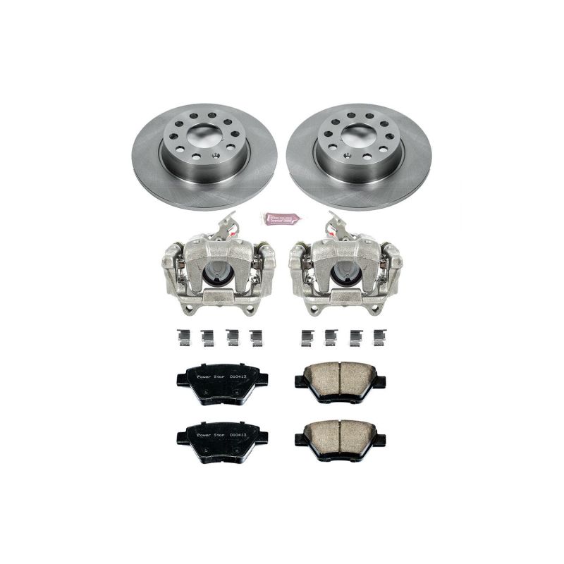 Power Stop 10-12 Audi A3 Rear Autospecialty Brake Kit w/Calipers Brake Kits - OE PowerStop